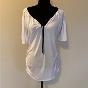 White maternity top by Old Navy